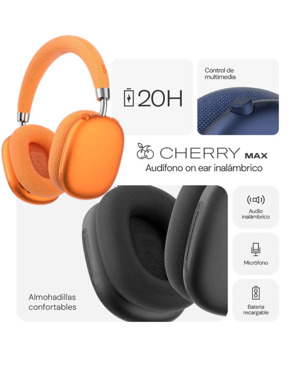 Audífonos Cherry Max conexión inalámbrica 4