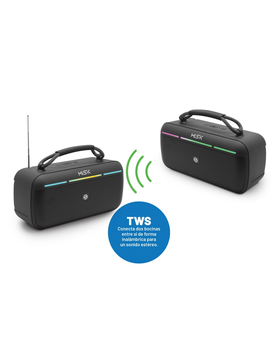 Bocina portátil MS250 conexión bluetooth 3