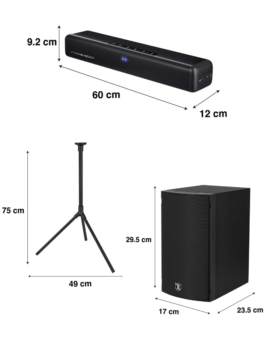 Barra de sonido kxb-6020 con subwoofer 2