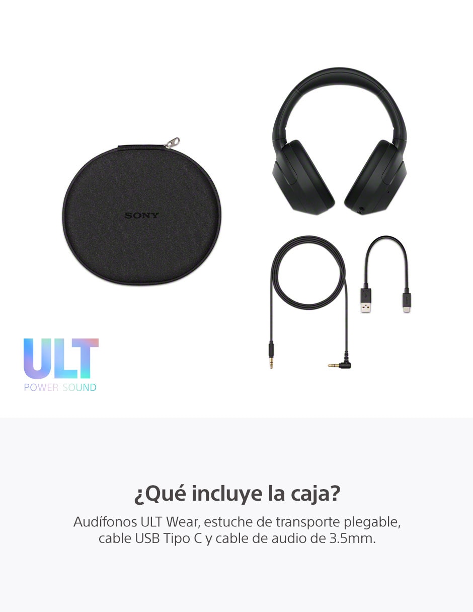 Audífonos wh-ulT900n/b Alámbrica e inalámbrica con cancelación de ruido 4