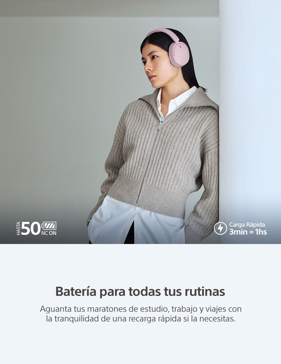 Audífonos WH CH730/P inalámbricos con cancelación de ruido 6