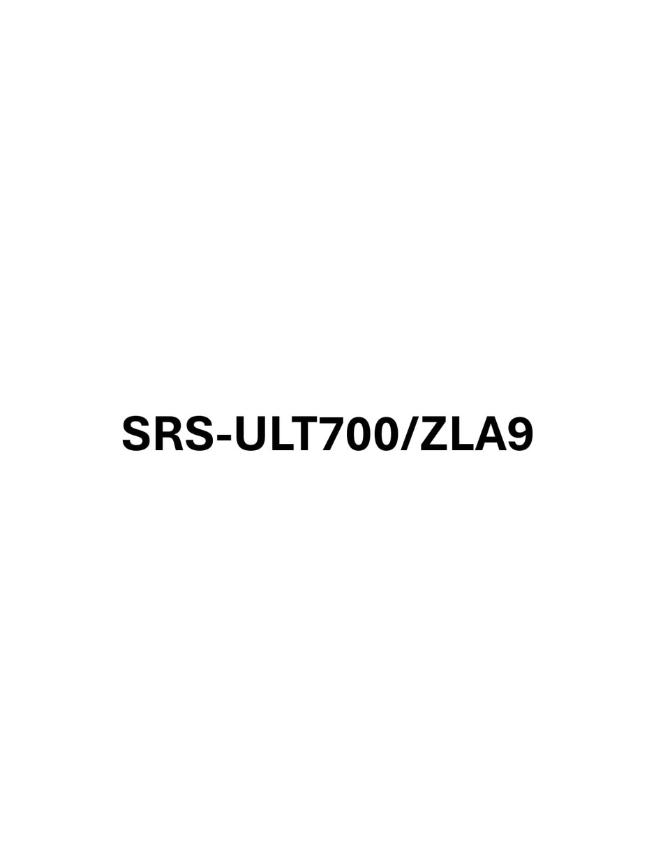 Bocina SRS-ULT700 Bluetooth 3